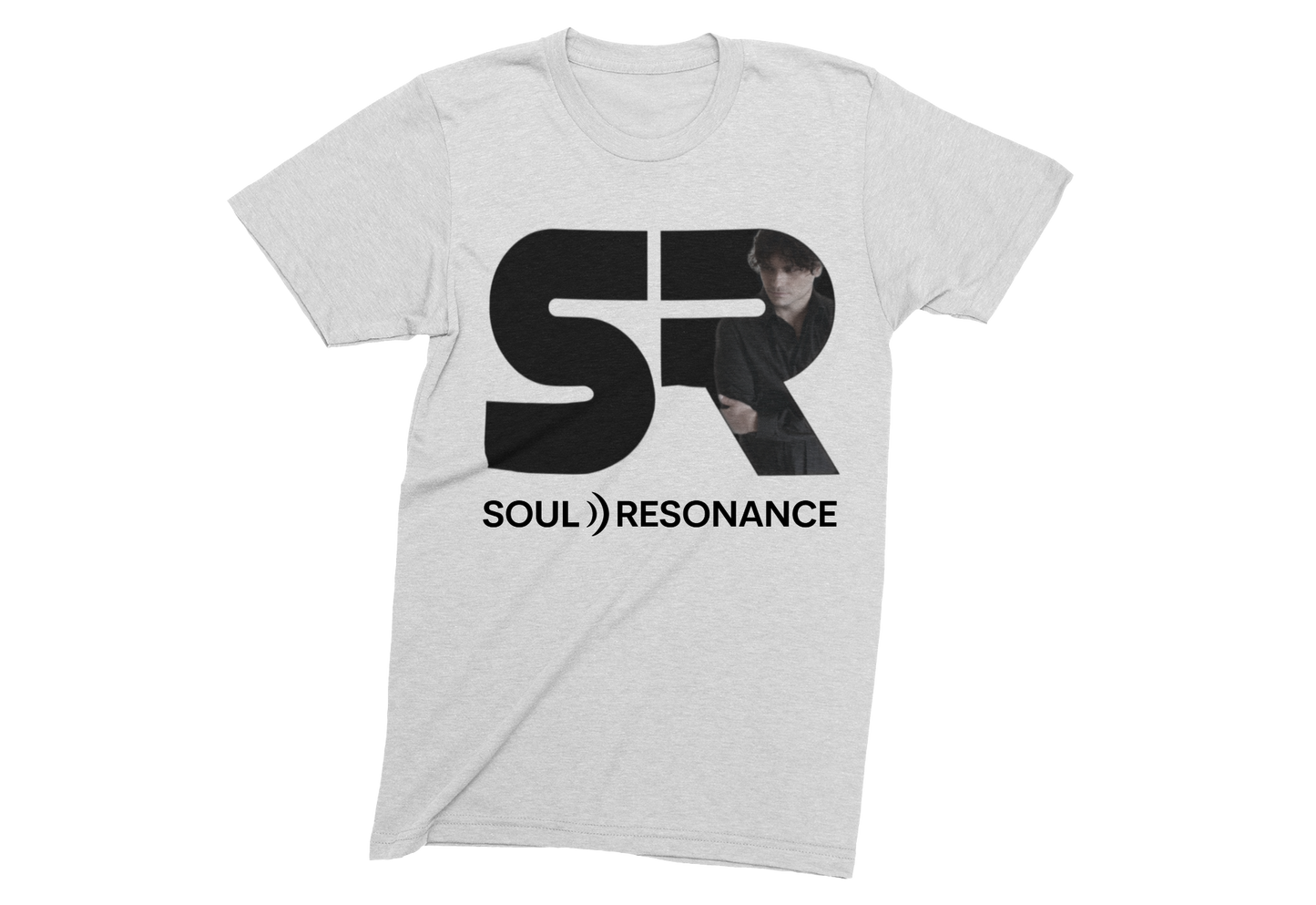 SR T-SHIRT Monogram + Photo + Logo (White) ECO