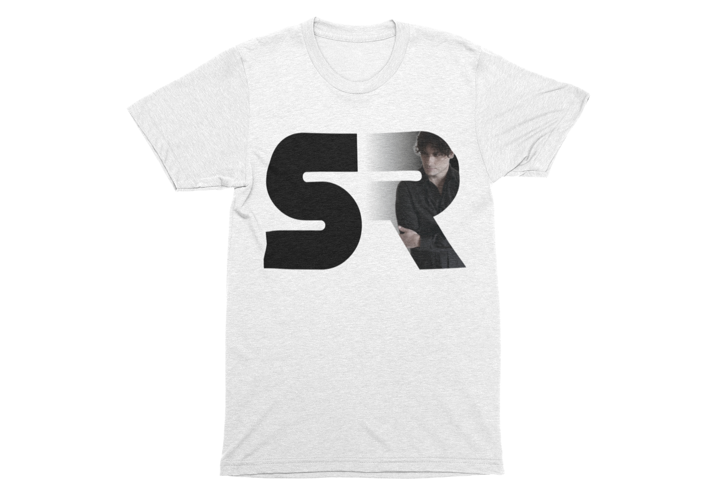 SR T-SHIRT Monogram + Photo (White) ECO